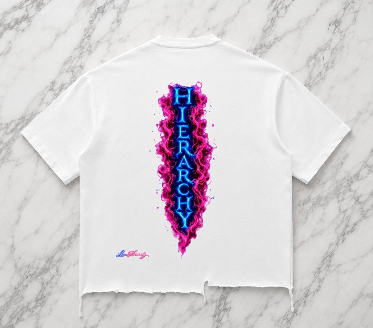 Vice Lights- Raw-Hem Boxy T-shirt