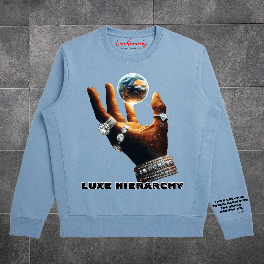 I Am A Creative Force (Cloudy Blue) Premium Crewneck Sweatshirt