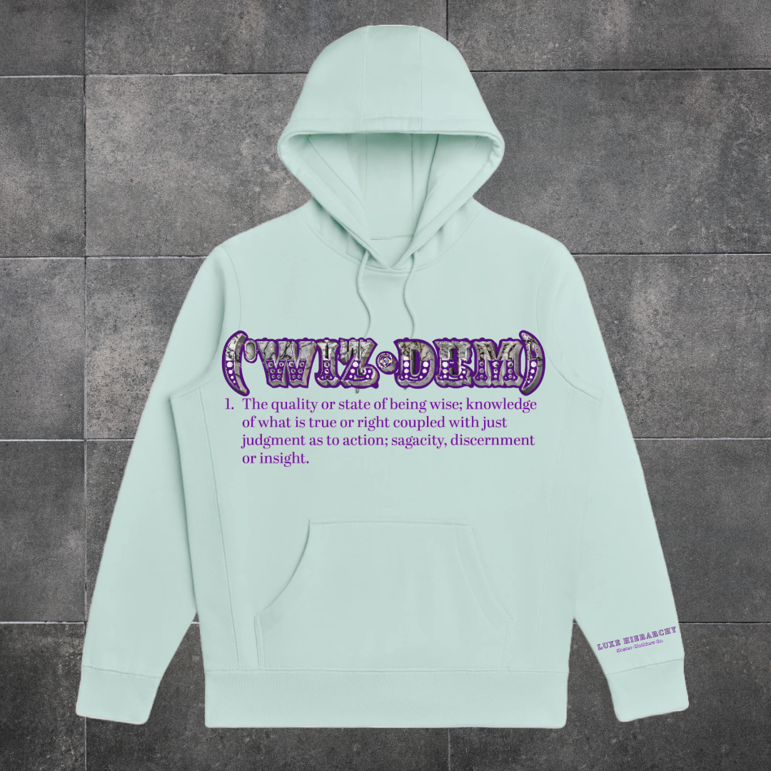 Wiz•Dem (Mint Green) Premium Hooded Sweatshirt