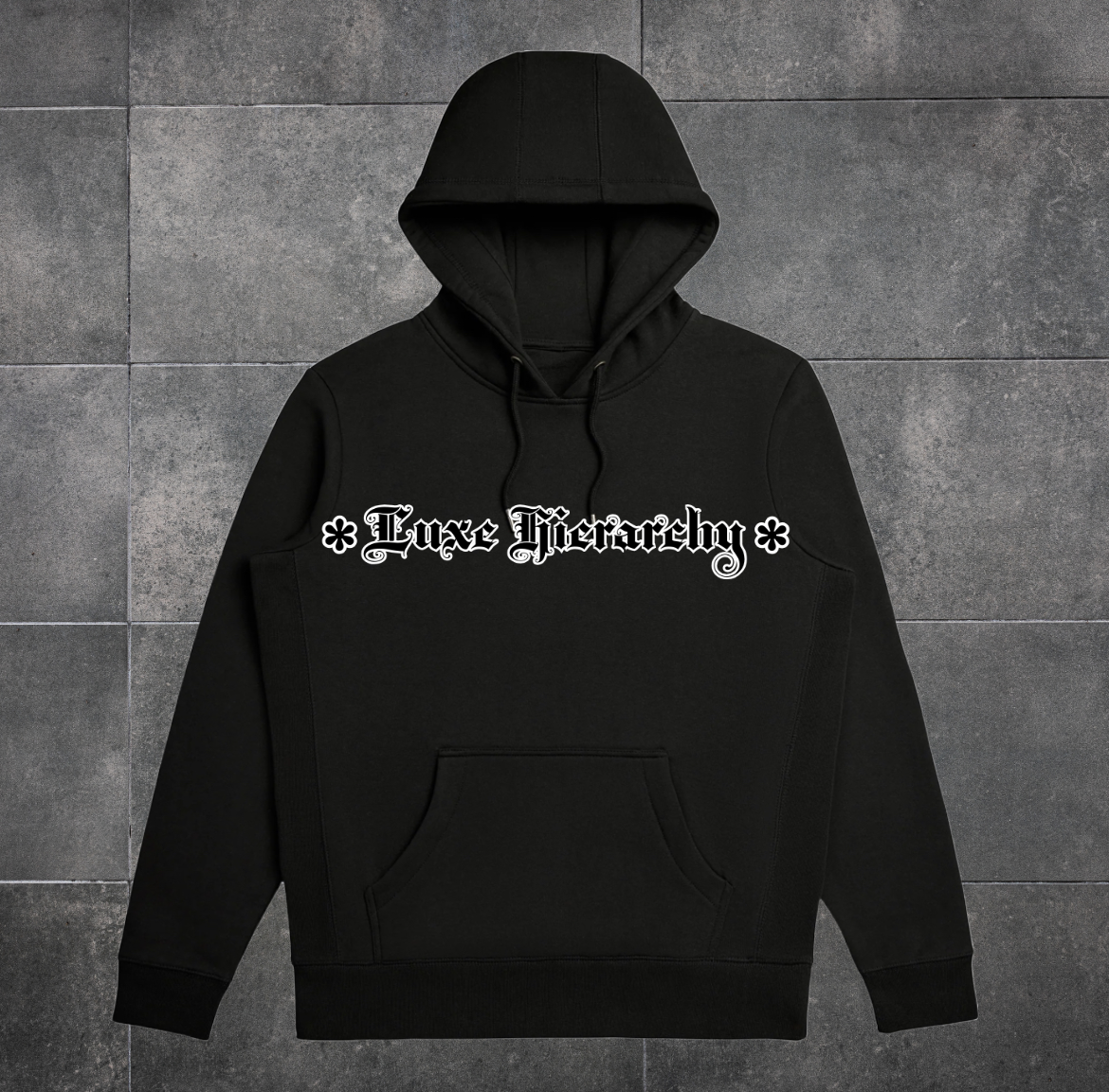 Luxe Lifestyle Premium Hooded Sweatshirt (Black)