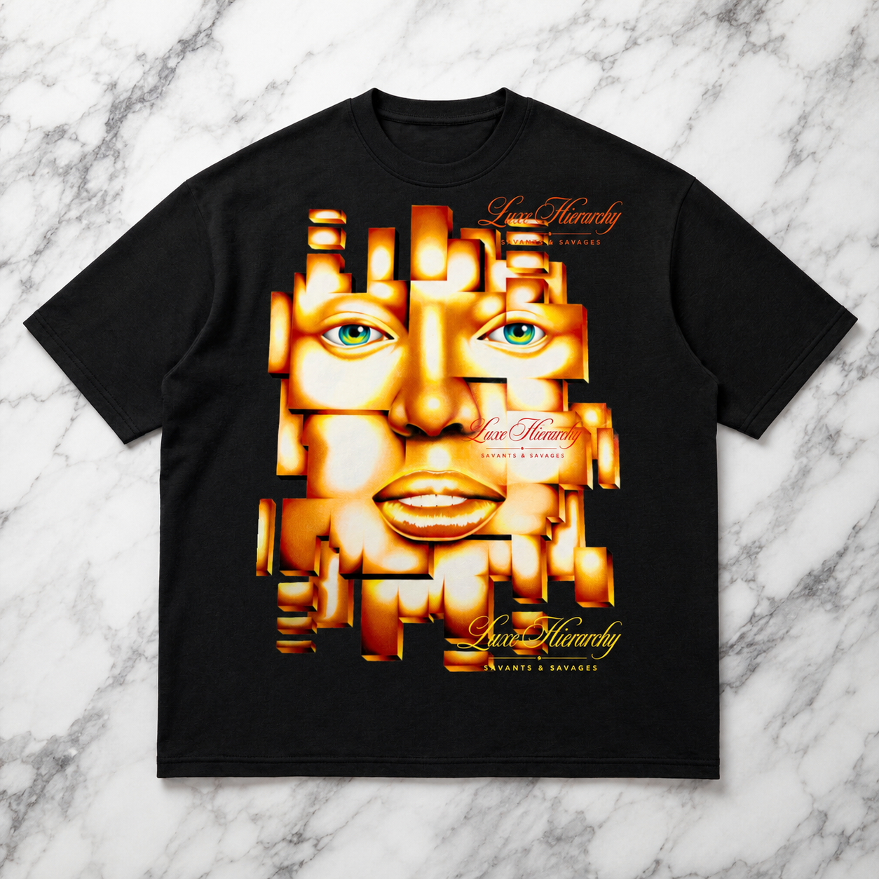 "Dichotomy" Loose Drop Shoulder T-Shirt