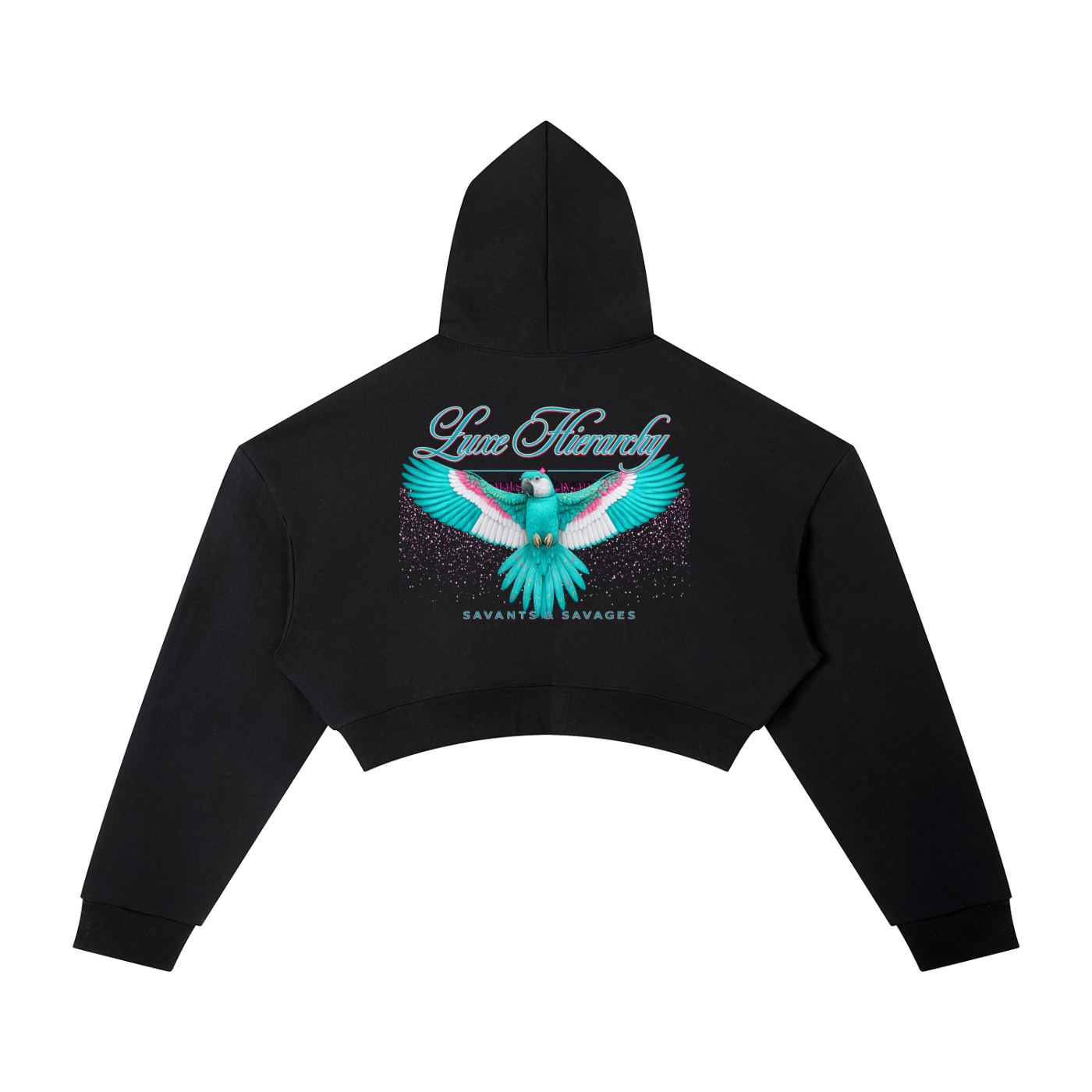 savantsandsavages,luxehierarchy,croppedhoodie,womens
