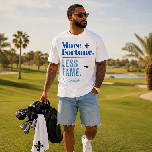 "More Forune, Less Fame" Boxy Oversized T-Shirt