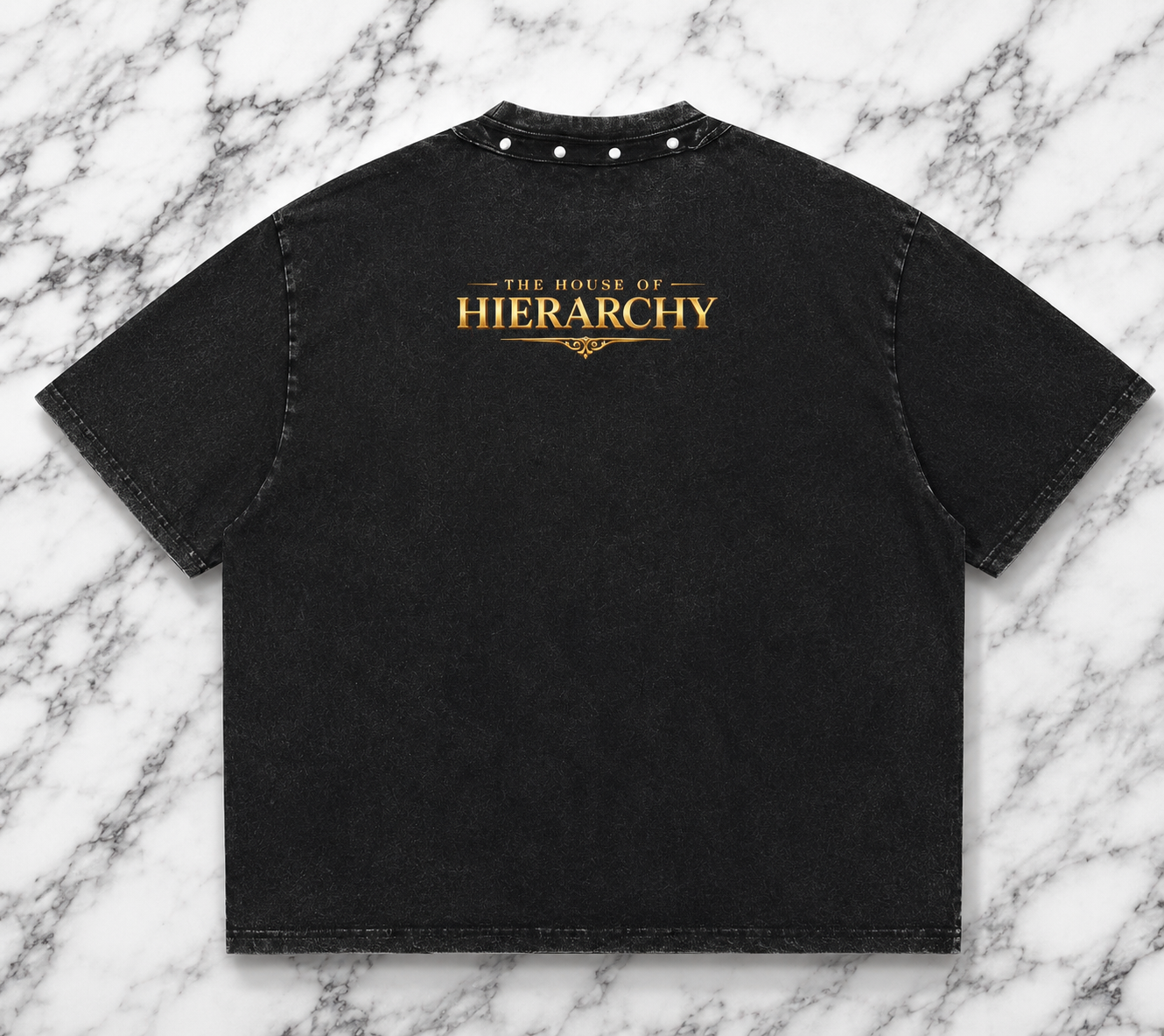 House Of Hierarchy Continental Drifters Washed Boxy Studded T-Shirt