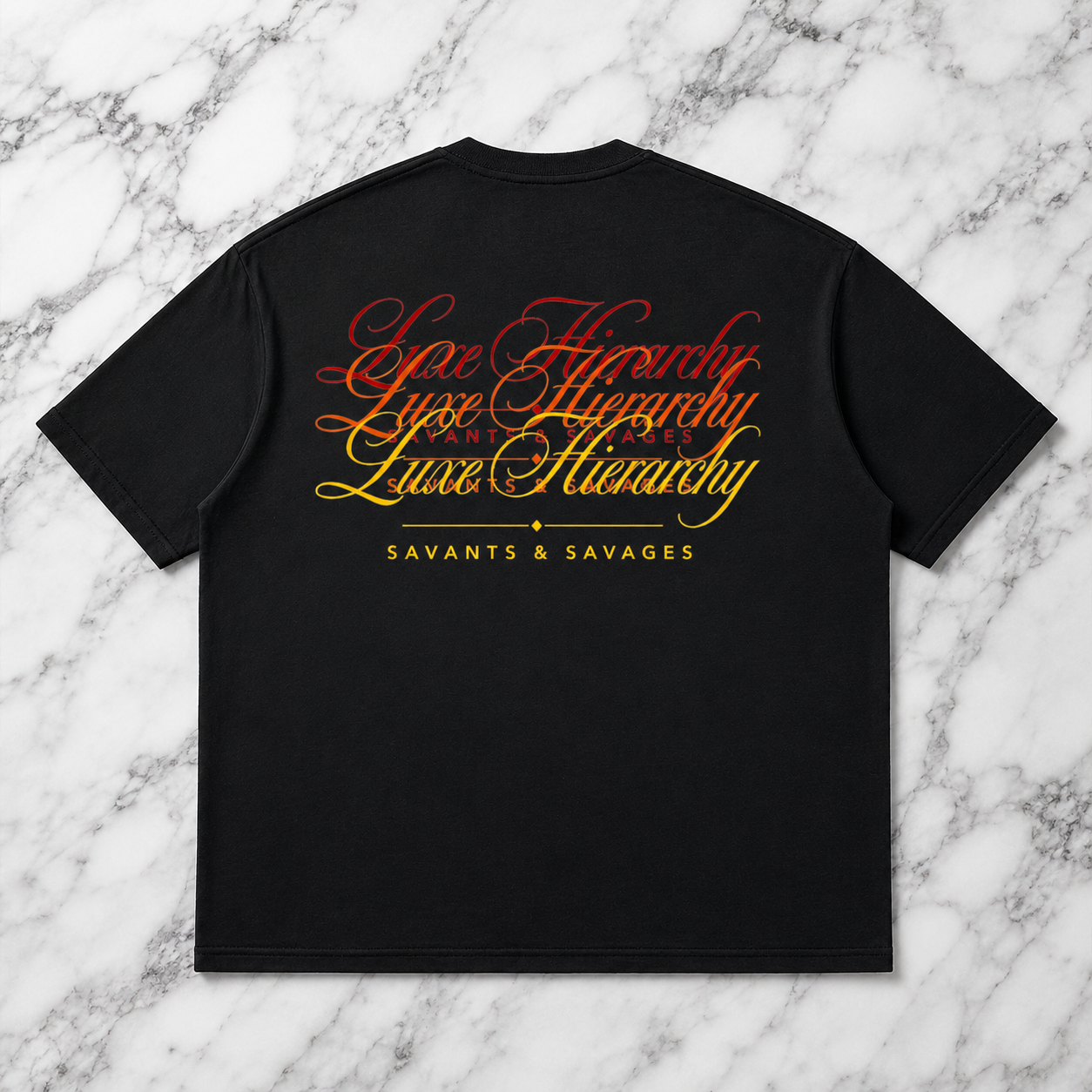 "Dichotomy" Loose Drop Shoulder T-Shirt