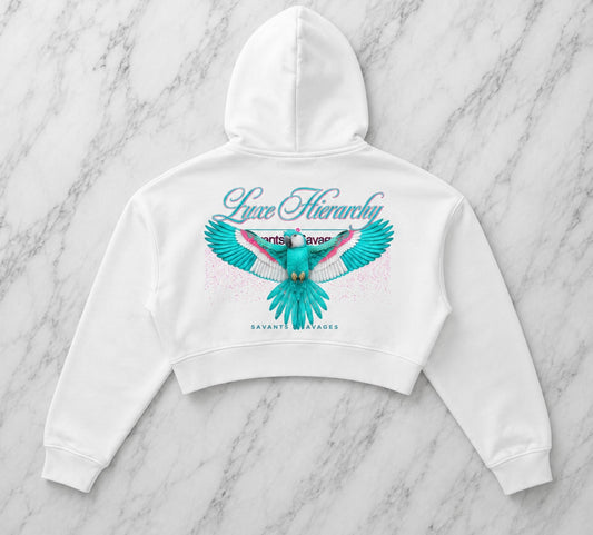 Savants & Savages "Flight to Paradise Premium Cropped Hoodie