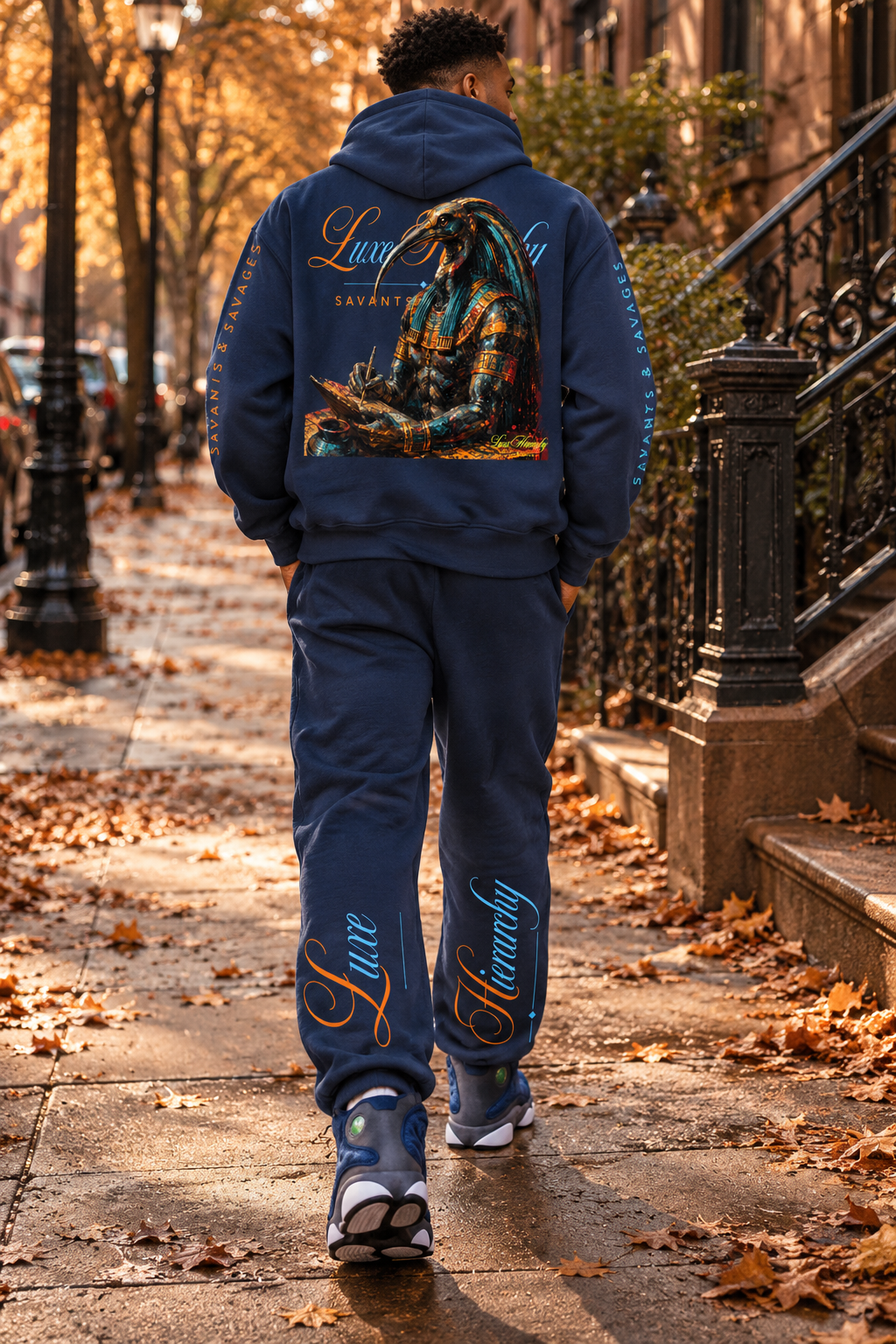 "Savants & Savages" Premium Straight-Leg Sweatpants