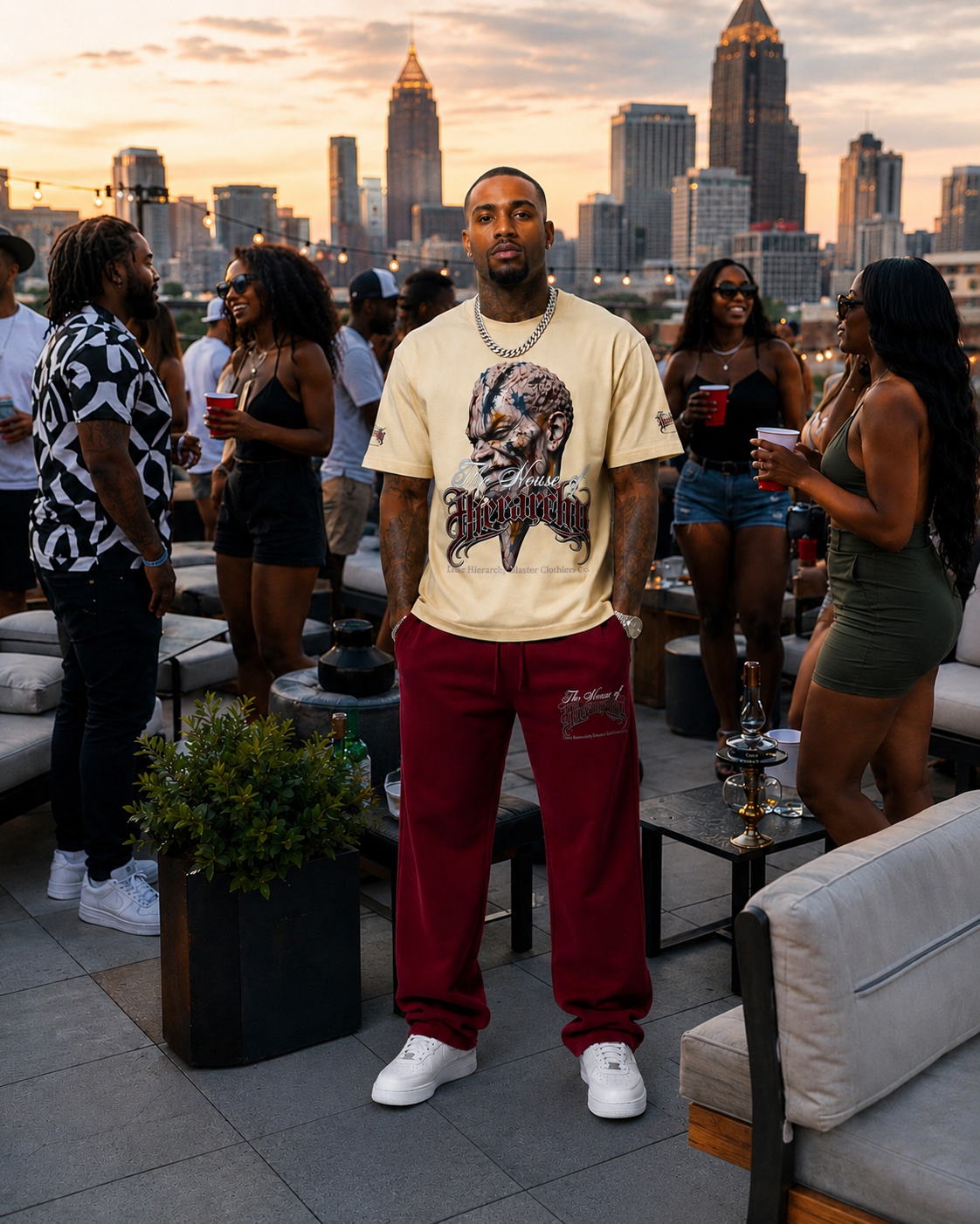 House of Hierarchy Straight-Leg Sweatpants