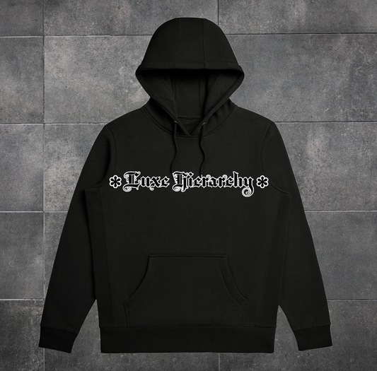 Luxe Lifestyle Premium Hooded Sweatshirt (Black)